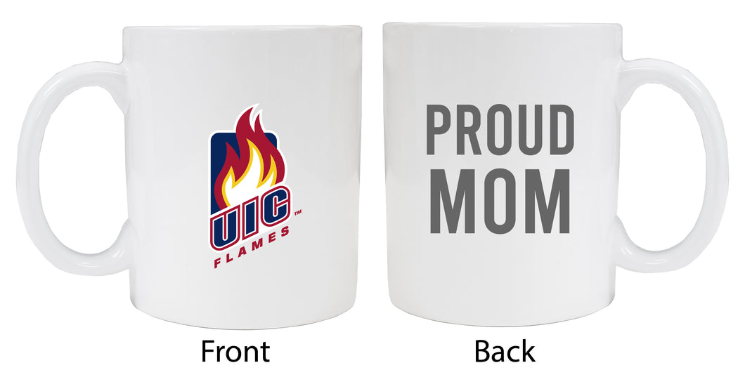 University of Illinois at Chicago Proud Mom Ceramic Coffee Mug - White