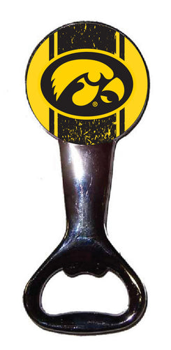 Iowa Hawkeyes Officially Licensed Magnetic Metal Bottle Opener - Tailgate & Kitchen Essential