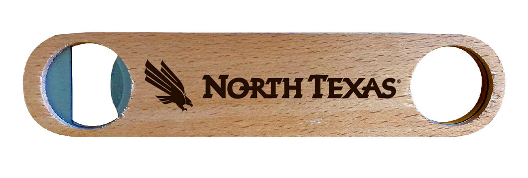 North Texas NCAA Elegant Laser-Etched Wooden Bottle Opener - Collegiate Bar Accessory