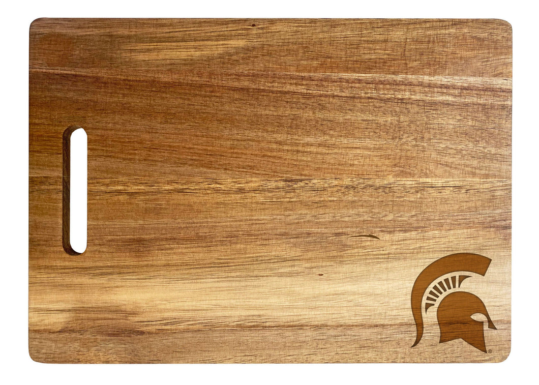 Michigan State Spartans Classic Acacia Wood Cutting Board - Small Corner Logo