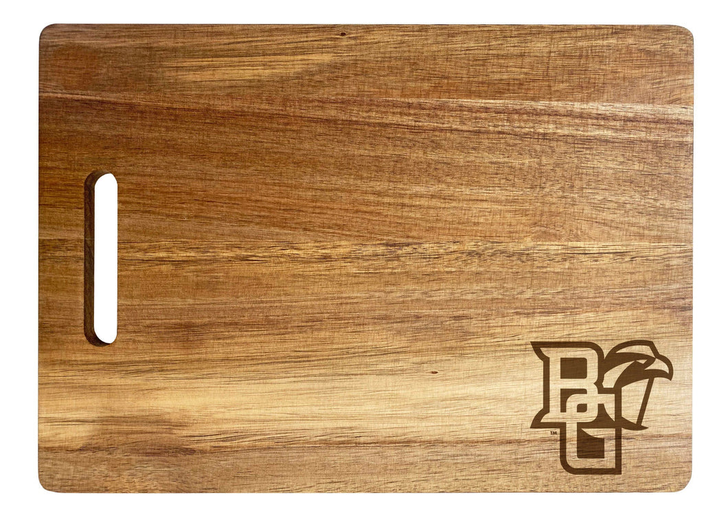 Bowling Green Falcons Classic Acacia Wood Cutting Board - Small Corner Logo