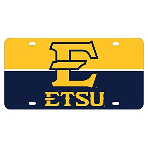 NCAA East Tennessee State University Metal License Plate - Lightweight, Sturdy & Versatile