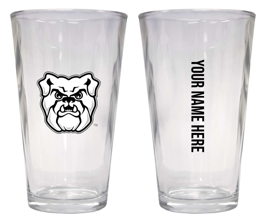 Customizable NCAA Butler Bulldogs 16 oz Pint Glass – Perfect Gift Personalized With your own  or any fan name