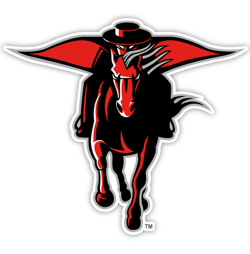 Texas Tech Red Raiders 4-Inch Mascot Logo NCAA Vinyl Decal Sticker for Fans, Students, and Alumni
