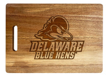 Load image into Gallery viewer, Delaware Blue Hens Engraved Wooden Cutting Board 10&quot; x 14&quot; Acacia Wood
