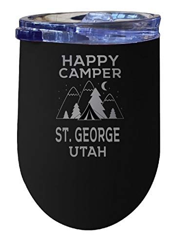 St. George Utah Souvenir 12 oz Laser Etched Insulated Wine Stainless Steel Tumbler