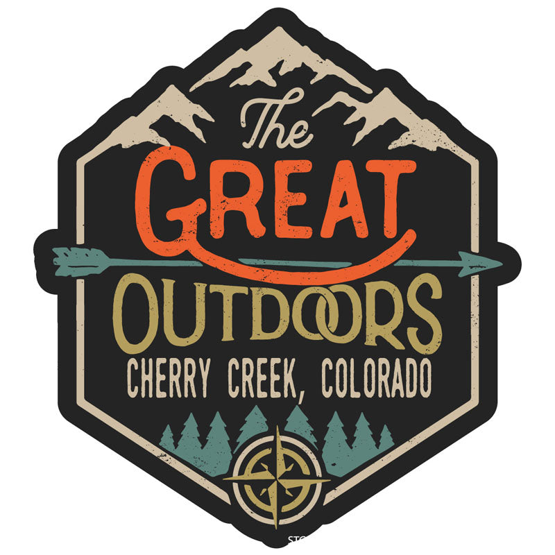 Cherry Creek Colorado Souvenir Decorative Stickers (Choose theme and size)
