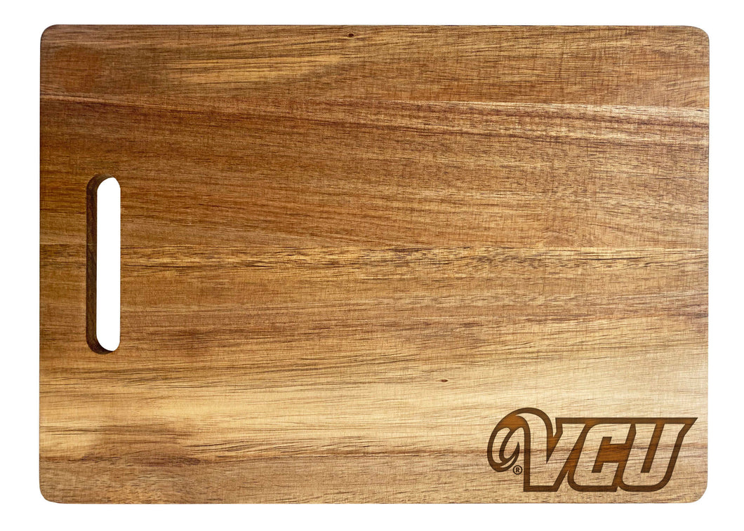 Virginia Commonwealth Classic Acacia Wood Cutting Board - Small Corner Logo