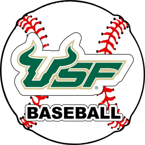 South Florida Bulls 4-Inch Round Baseball NCAA Passion Vinyl Decal Sticker