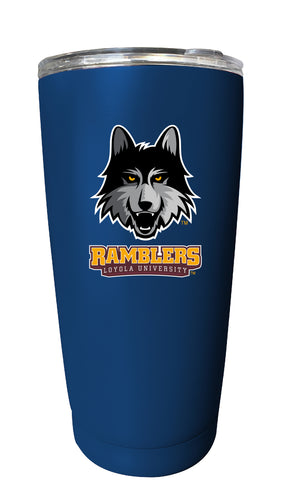 Loyola University Ramblers NCAA Insulated Tumbler - 16oz Stainless Steel Travel Mug Choose Your Color