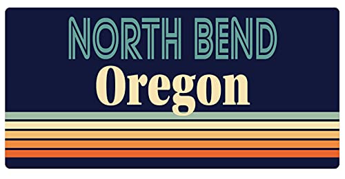 North Bend Oregon 5 x 2.5-Inch Fridge Magnet Retro Design
