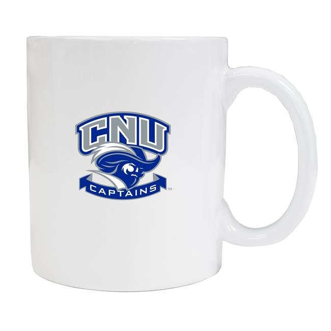 Christopher Newport Captains White Ceramic NCAA Fan Mug 2-Pack (White)