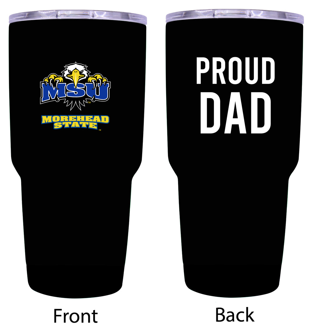 Morehead State University Proud Dad 24 oz Insulated Stainless Steel Tumbler Black
