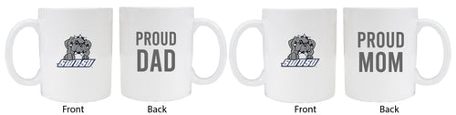 Southwestern Oklahoma State University Proud Mom And Dad White Ceramic Coffee Mug 2 pack (White)