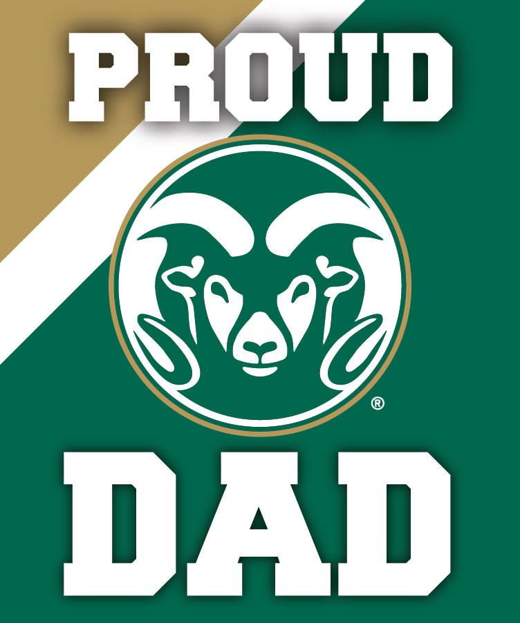 Colorado State Rams 5x6-Inch Proud Dad NCAA - Durable School Spirit Vinyl Decal Perfect Gift for Dad