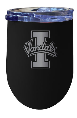 Idaho Vandals NCAA Laser-Etched Wine Tumbler - 12oz  Stainless Steel Insulated Cup