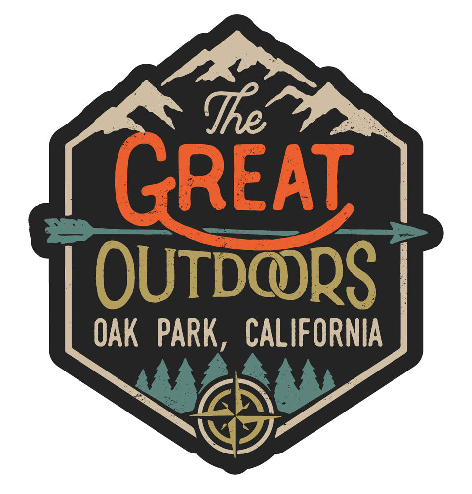 Oak Park California Souvenir Decorative Stickers (Choose theme and size)
