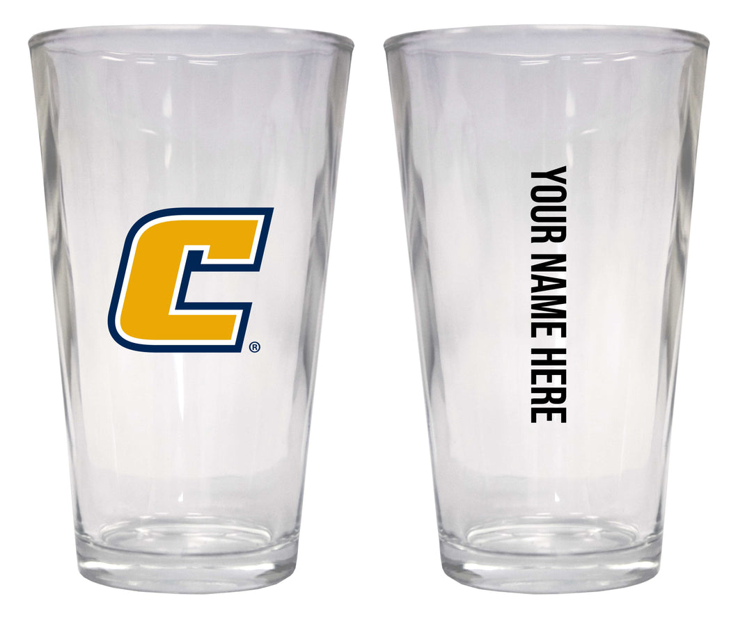 Customizable NCAA University of Tennessee at Chattanooga 16 oz Pint Glass – Perfect Gift Personalized With your own  or any fan name