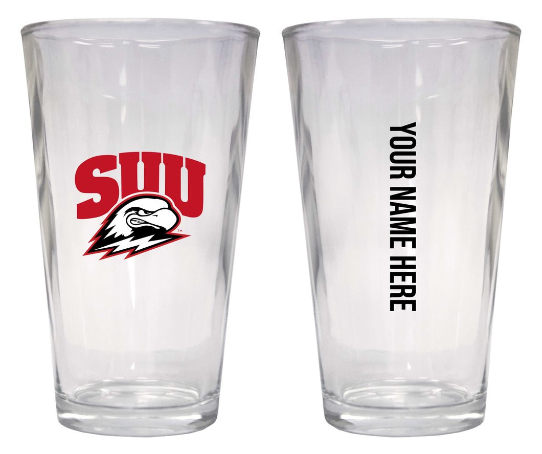 Customizable NCAA Southern Utah University 16 oz Pint Glass – Perfect Gift Personalized With your own  or any fan name