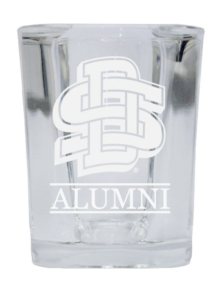 NCAA South Dakota State Jackrabbits Alumni 2oz Laser Etched Square Shot Glass 