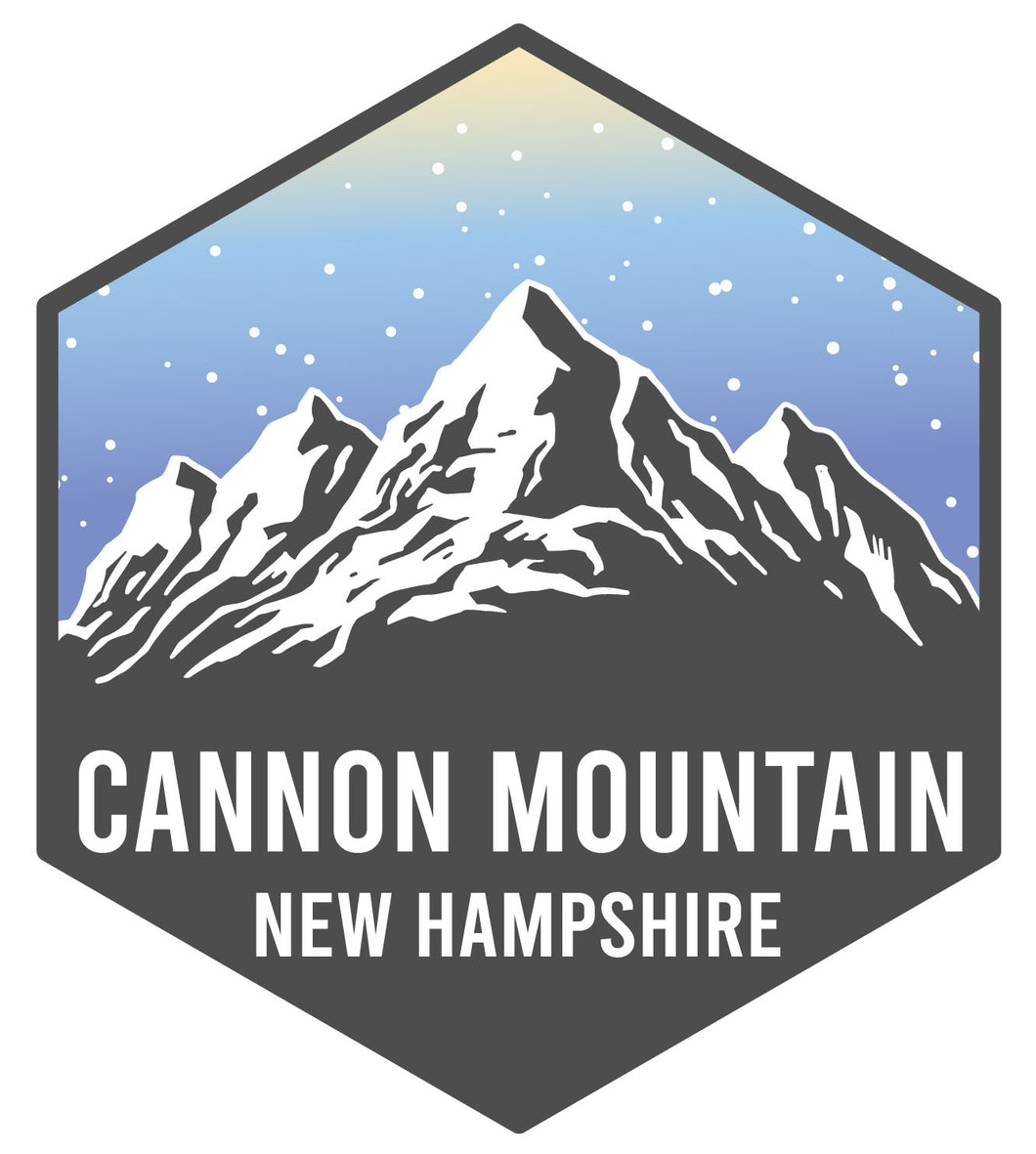 Cannon Mountain New Hampshire Ski Adventures Souvenir 4 Inch Vinyl Decal Sticker