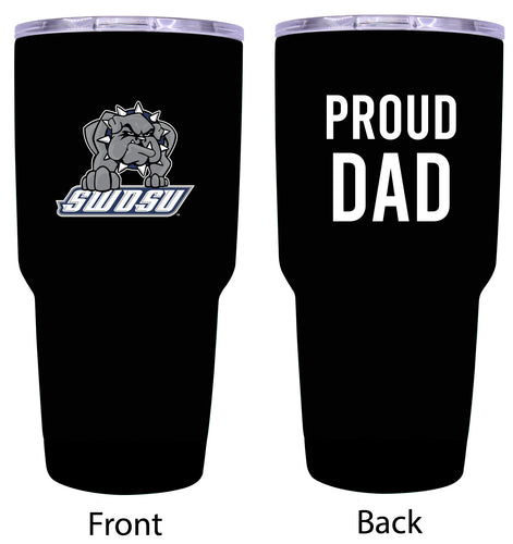 Southwestern Oklahoma State University Proud Dad 24 oz Insulated Stainless Steel Tumbler Black