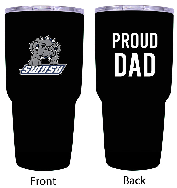 Southwestern Oklahoma State University Proud Dad 24 oz Insulated Stainless Steel Tumbler Black