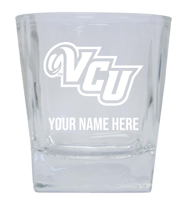 Virginia Commonwealth  Personalized NCAA Spirit Elegance 10oz Etched Glass Tumbler