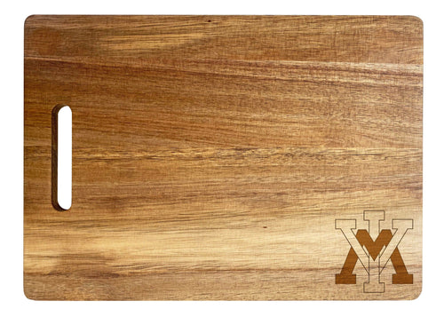 VMI Keydets Classic Acacia Wood Cutting Board - Small Corner Logo