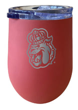 Load image into Gallery viewer, James Madison Dukes 12 oz Etched Insulated Wine Stainless Steel Tumbler - Choose Your Color
