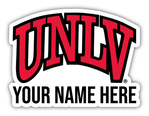 UNLV Rebels 9x14-Inch Mascot Logo NCAA Custom Name Vinyl Sticker - Personalize with Name