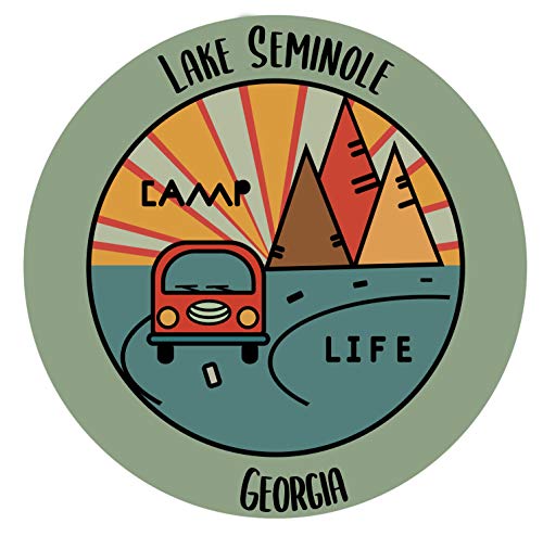 Lake Seminole Georgia Souvenir Decorative Stickers (Choose theme and size)