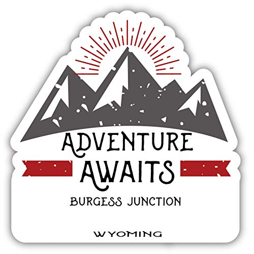 Burgess Junction Wyoming Souvenir Decorative Stickers (Choose theme and size)