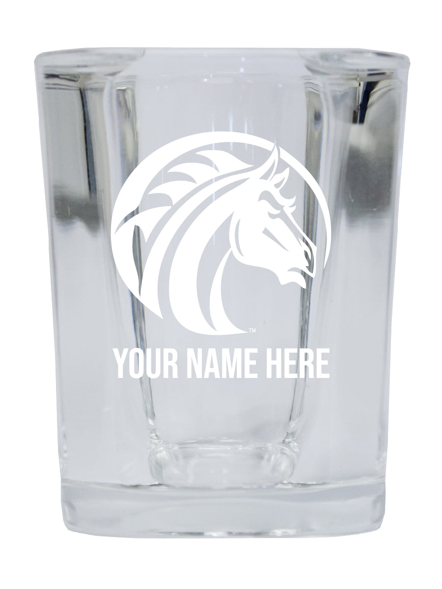 NCAA Fayetteville State University Personalized 2oz Stemless Shot Glass - Custom Laser Etched 4-Pack