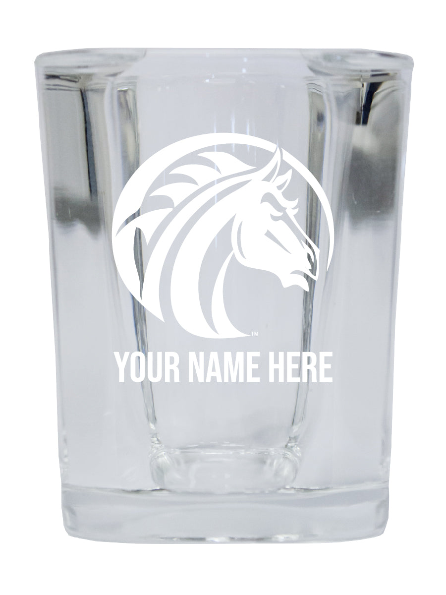Personalized Customizable Fayetteville State University Etched Stemless Shot Glass 2 oz With Custom Name