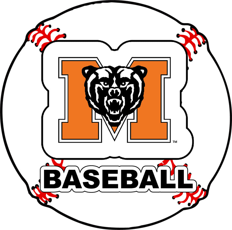 Mercer University 4-Inch Round Baseball NCAA Passion Vinyl Decal Sticker