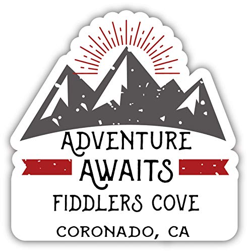Fiddlers Cove Coronado California Souvenir Decorative Stickers (Choose theme and size)