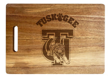 Load image into Gallery viewer, Tuskegee University Classic Acacia Wood Cutting Board - Small Corner Logo
