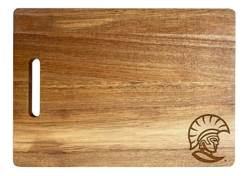 University of Tampa Spartans Classic Acacia Wood Cutting Board - Small Corner Logo
