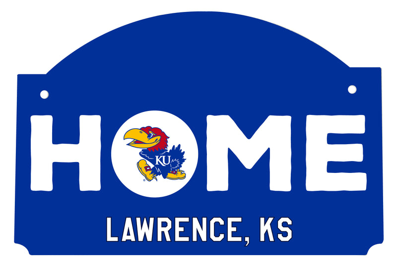 Kansas Jayhawks Wood Sign with String