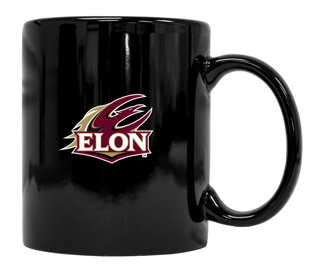 Elon University Black Ceramic NCAA Fan Mug (Black)