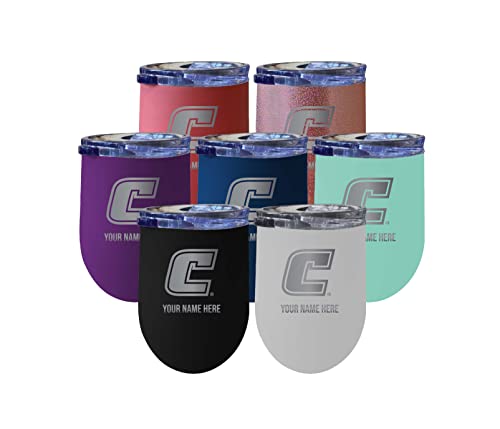 Custom University of Tennessee at Chattanooga NCAA Etched Wine Tumbler - 12oz Personalized Stainless Steel Insulated Cup