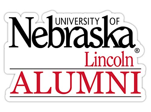 Nebraska Cornhuskers 4-Inch Alumni 4-Pack NCAA Vinyl Sticker - Durable School Spirit Decal