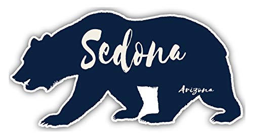 Sedona Arizona Souvenir 5x2.5-Inch Vinyl Decal Sticker Bear Design