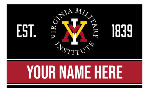 Personalized Customizable VMI Keydets Wood Sign with Frame Custom Name