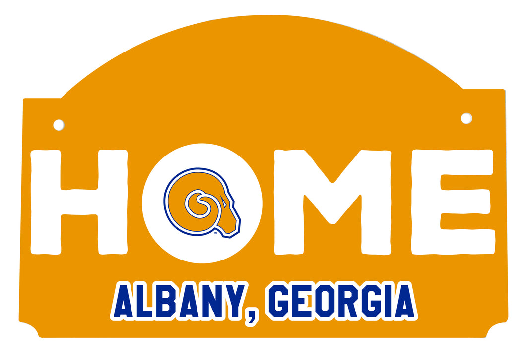 Albany State University Wood Sign with String