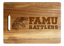 Load image into Gallery viewer, Florida A&amp;M Rattlers Classic Acacia Wood Cutting Board - Small Corner Logo

