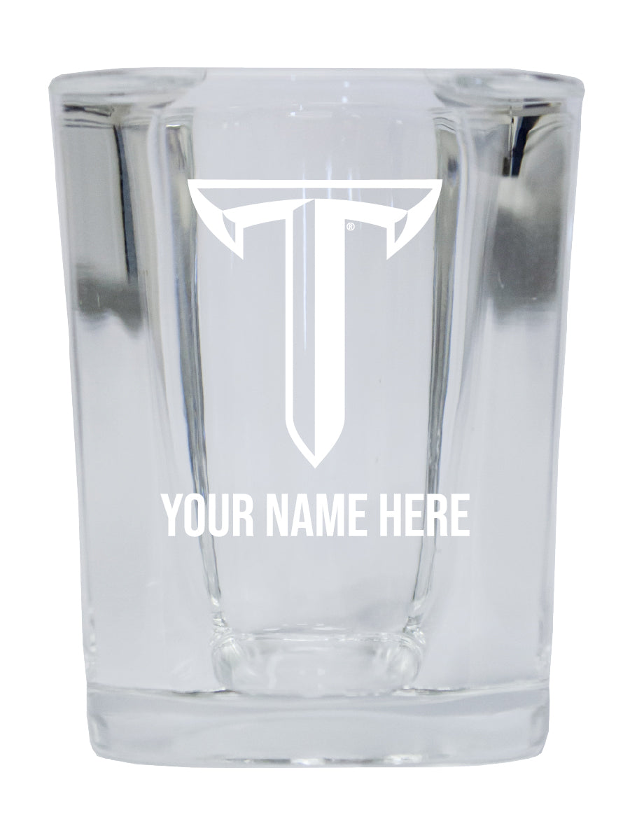 NCAA Troy University Personalized 2oz Stemless Shot Glass - Custom Laser Etched 4-Pack