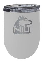 Load image into Gallery viewer, Northern Illinois Huskies 12 oz Etched Insulated Wine Stainless Steel Tumbler - Northern Illinois Huskies
