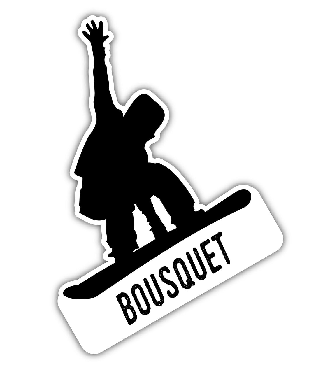 Bousquet Massachusetts Ski Adventures Souvenir Approximately 5 x 2.5-Inch Vinyl Decal Sticker Goggle Design